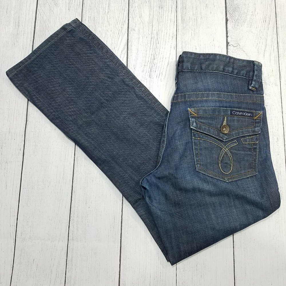 Calvin Klein Womens Lean Bootcut Jeans Size 6